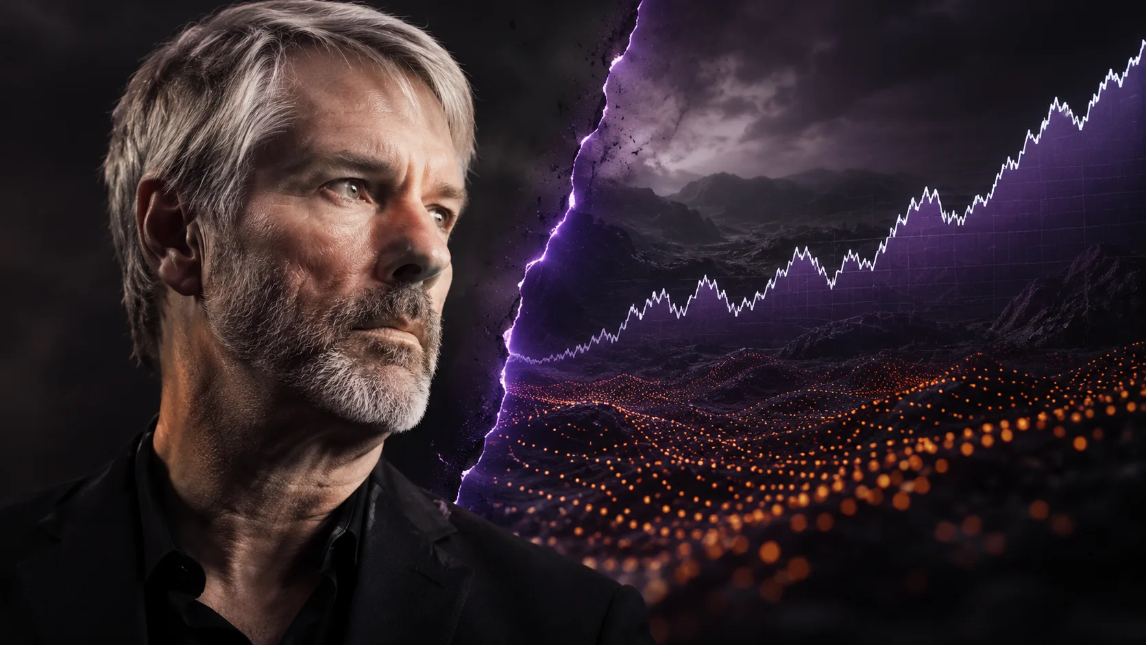 Copertina dell’articolo: Saylor e i puntini arancioni: il grafico Bitcoin racconta solo metà della storia