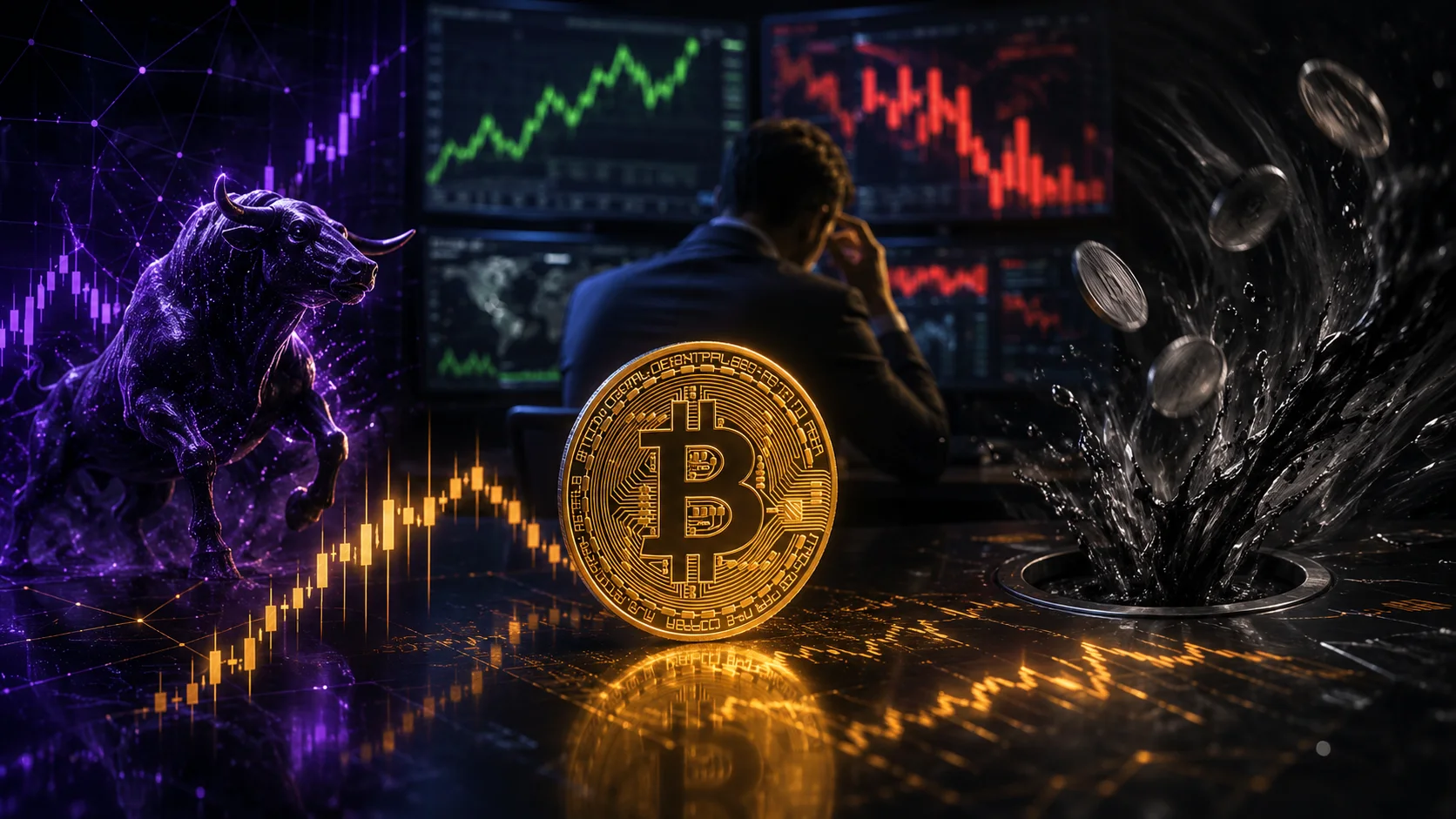 Immagine di approfondimento: Bitcoin segue il rimbalzo azionario ma gli ETF registrano deflussi