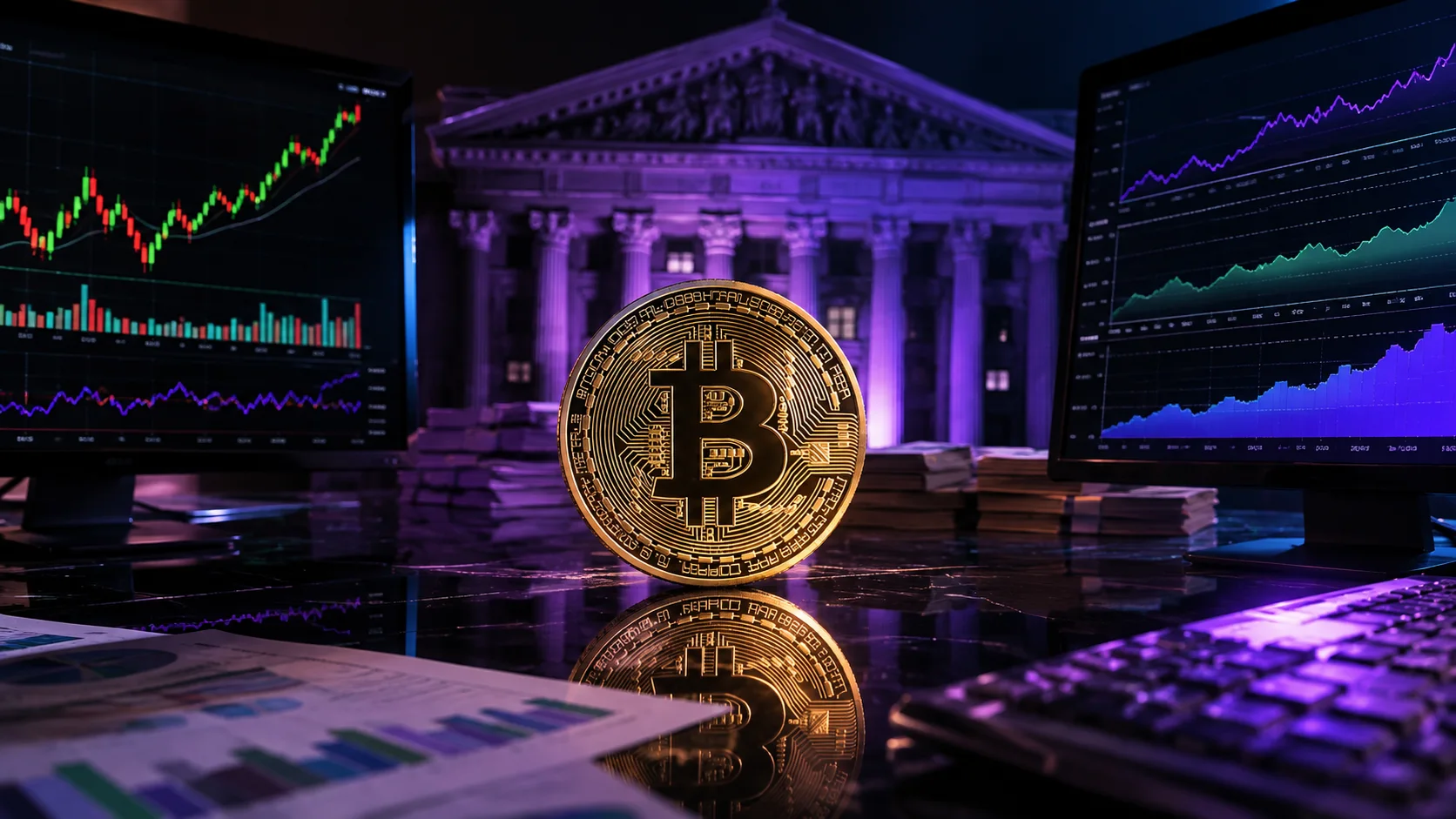 Copertina editoriale: Bitcoin sopra 80.000$: il rally non è solo crypto, è una scommessa sul Tesoro USA
